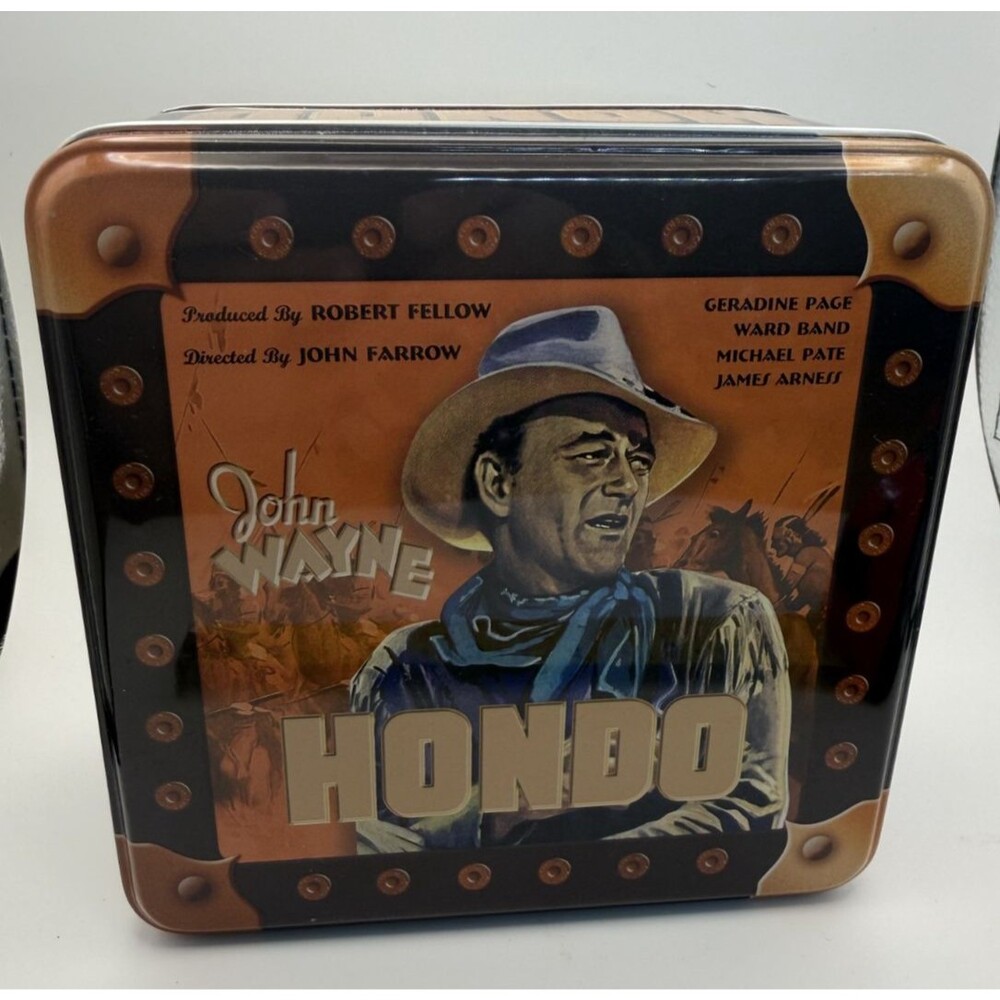 🤠🎬 Vandor Keepsake Tin – John Wayne “Hondo” Collectible Tin 🇺🇸✨